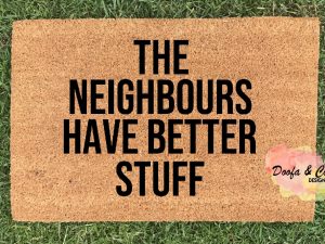 Doormat - the neighbours have better stuff