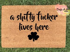 Doormat - a shifty fucker lives here