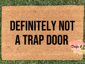 Doormat - definitely not a trap door