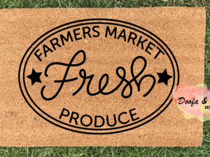 Doormat - farmers market fresh produce
