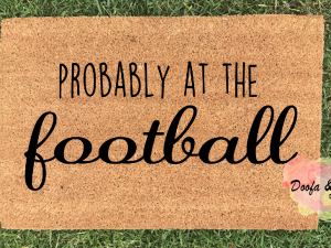 Doormat - probably at the football