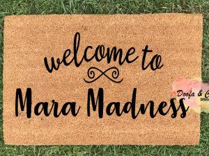Doormat - welcome to custom name