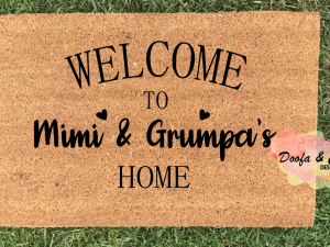 Doormat - welcome to custom names home