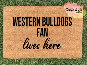 Doormat - custom footy team fan lives here