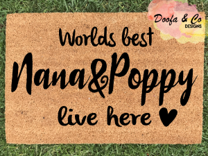 Doormat - worlds best custom names live here