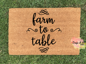 Doormat - farm to table