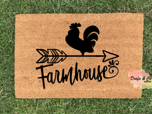 Doormat - farmhouse rooster