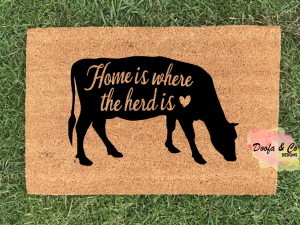 Doormat - home is where the herd is