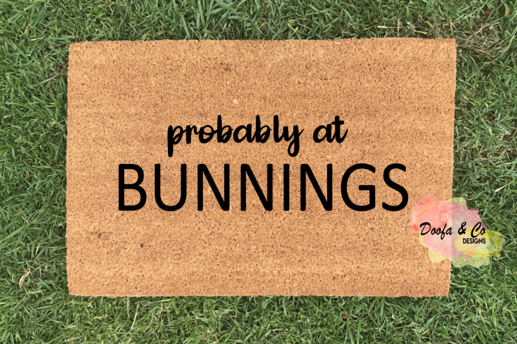 Doormat probably at bunnings Doofa and Co Designs