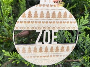Ugly Christmas Jumper Pattern Bauble | Gift Tag | Christmas Decoration | Custom | Personalised
