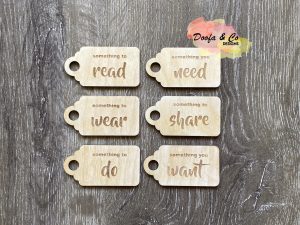 Something to Gift Tags | Set of 6 | Something you need, want, share, do, read, wear