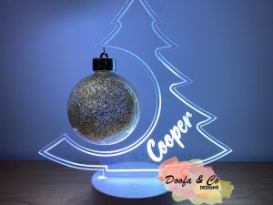 Christmas Tree Acrylic Night Light | Custom | Personalised