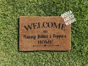 Doormat - welcome to custom names home | custom | personalised