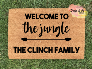 Doormat - Welcome to the jungle | customisable | personalised