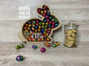 Personalised Easter Bunny Mini Egg Holder | Money Box | Reward Box | Personalised
