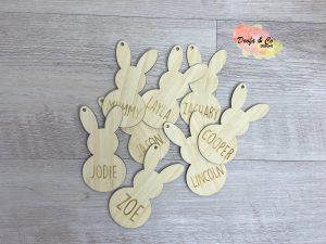 Easter Bunny Bamboo gift tags | custom | personalised
