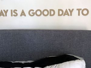 Wall Script Art | Today is a good day to try | MDF | Plywood |1m length