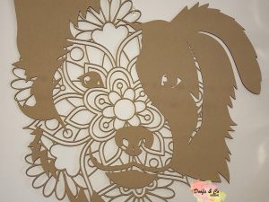 Border Collie Zentangle | Mandala