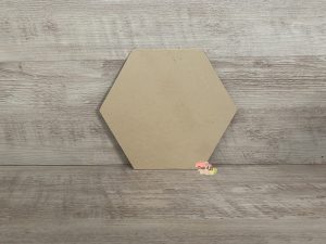 Wooden MDF Hexagon CNC cut | 3mm MDF | Craft Blank | Custom