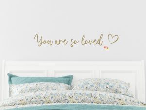 Wall Script Art | You are so loved | MDF | Plywood |1m length