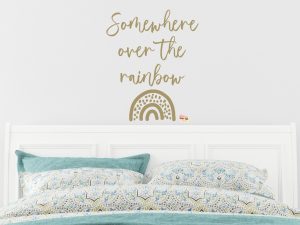 Wall Script Art | Somewhere over the rainbow | MDF | Plywood |1m tall