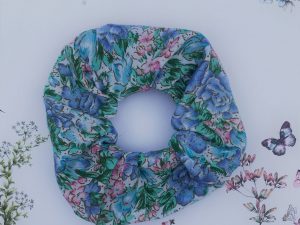 Scrunchie - Blue Floral