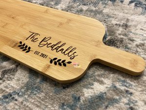 Chopping Board | Large Paddle Serving Board | Bamboo | Custom | Personalised
