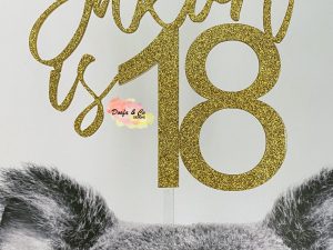 Cake Topper | Name is Age | Custom