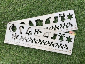 Christmas Rulers & Stencil Set of 2 | Stationary