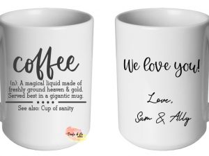 Coffee Definition Mug | Custom | Personalised