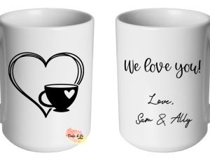Coffee Heart Mug | Custom | Personalised
