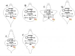 Our First Christmas Together Bauble | Gift Tag | Christmas Decoration | Custom | Personalised