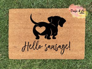 Doormat | Hello sausage! | 40cm x 60cm