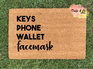 Doormat | Keys Phone Wallet Facemask | 40cm x 60cm