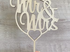 Cake Topper | Mr & Mrs