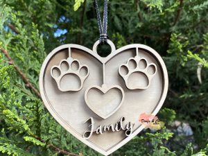 Family 3 Names | Wooden Bauble | Christmas Ornament | Christmas Decoration | Custom | Personalised