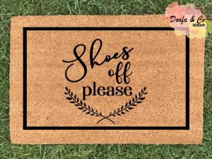 Doormat | Shoes off please | 40cm x 60cm