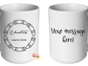 Pencil Educator Name Mug | Custom | Personalised