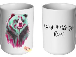Watercolour Bear Mug | Custom | Personalised
