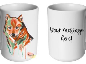 Watercolour Fox Mug | Custom | Personalised