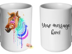 Watercolour Zebra Mug | Custom | Personalised