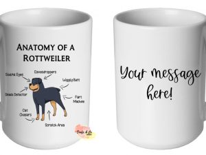 Anatomy Of A Rottweiler Mug | Custom | Personalised