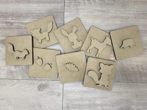 Woodland Creatures | Play Doh Stamps | Play Dough Stamps | Wooden Stamps | Various Designs