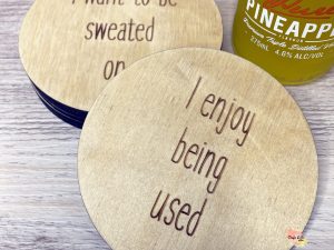 Drink Coasters Set of 6 | Punny Coasters