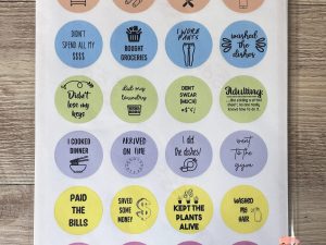 24 Adulting Stickers | Planner Stickers | Adult Reward Stickers | Matte | A4 | Per Sheet