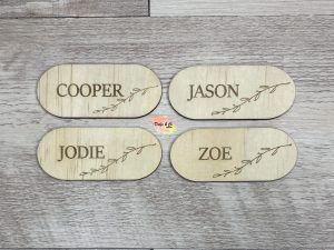 Name Place Cards | Name Placement Cards | Wooden | Laser Cut | Custom | Personalised