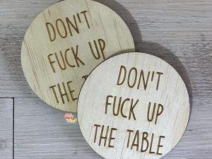Drink Coasters Set of 6 | Don't Fuck Up The Table