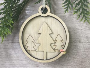 Christmas Tree Bauble | Wooden Bauble | Christmas Ornament | Christmas Decoration