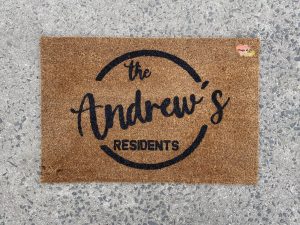 Doormat | The custom surname residents | 40cm x 60cm | Custom | Personalised