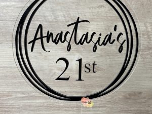 Cake Topper | Layered Circles | Custom | Personalised
